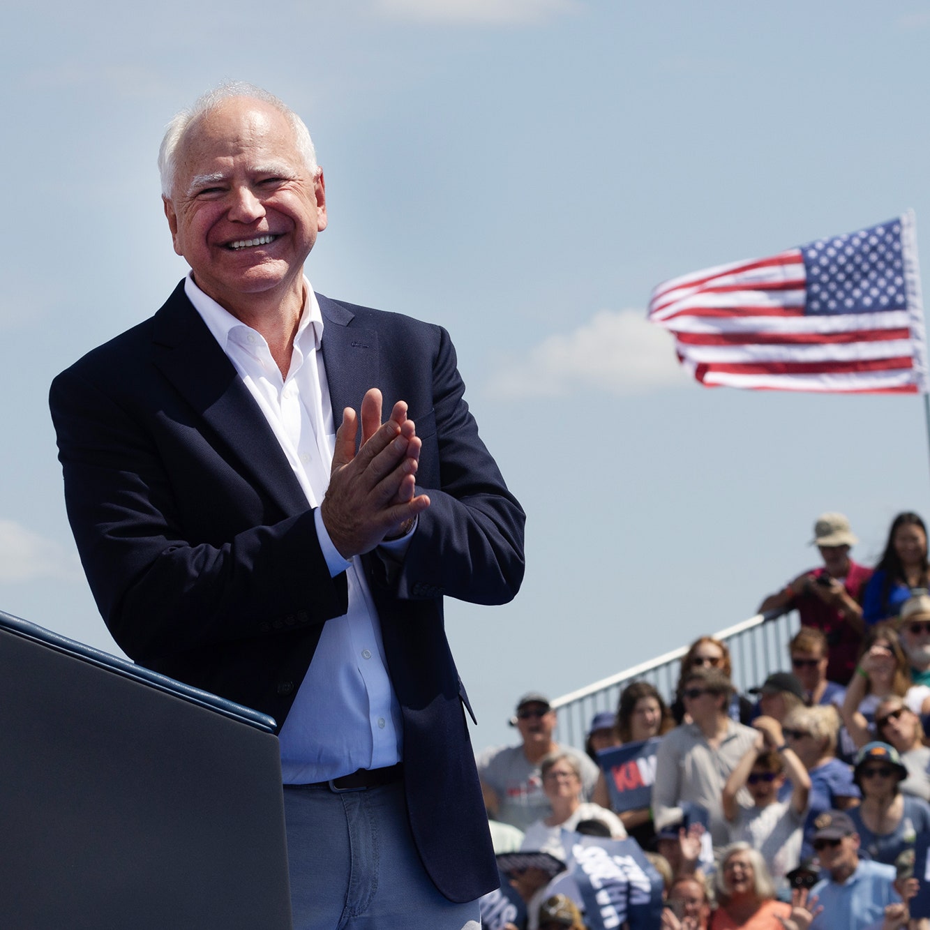 Of Course Tim Walz Unwinds by Tinkering With His Vintage American Truck