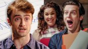 Daniel Radcliffe, Jonathan Groff & Lindsay Mendez Take Lie Detector Tests