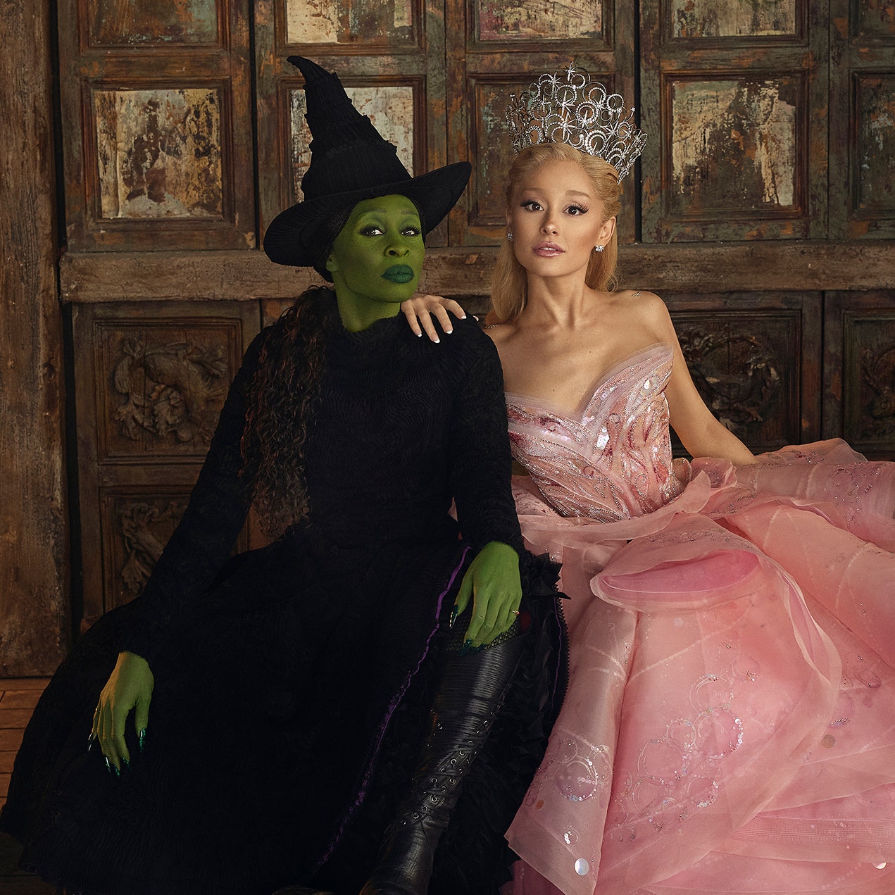 Wicked First Look: Ariana Grande and Cynthia Erivo in Costume